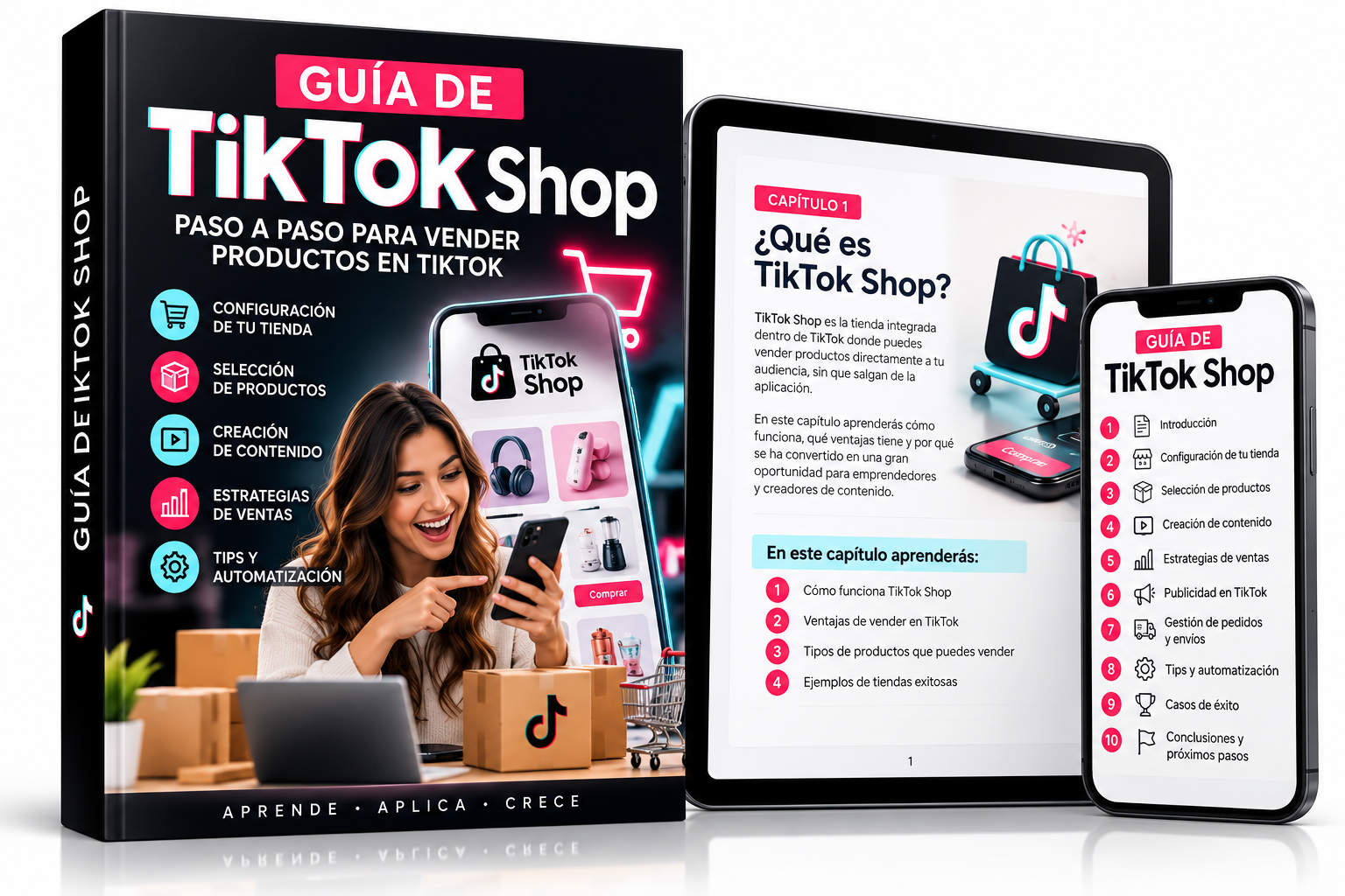 Mockup de Guía de TikTok Shop