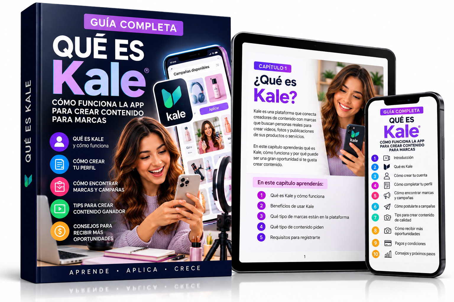 Mockup de Qué es Kale